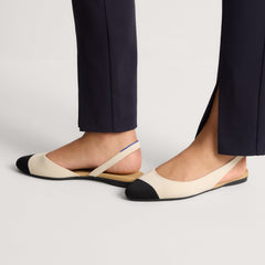 The Almond Slingback - Conch Captoe