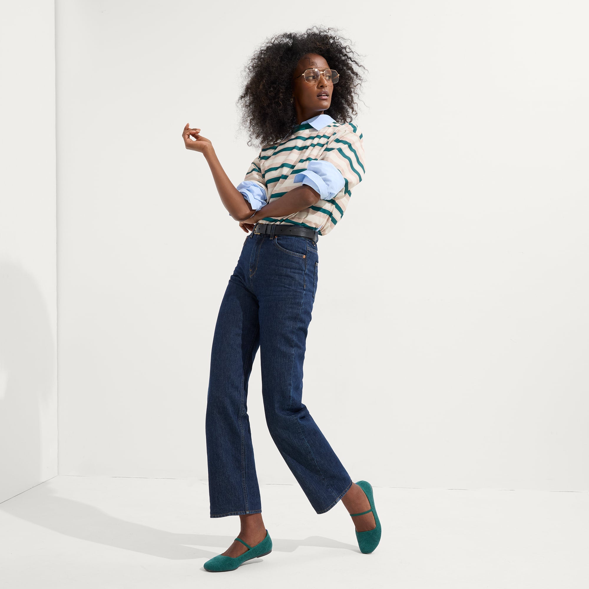 The Max Square Mary Jane - ReVelvet™ Everglade