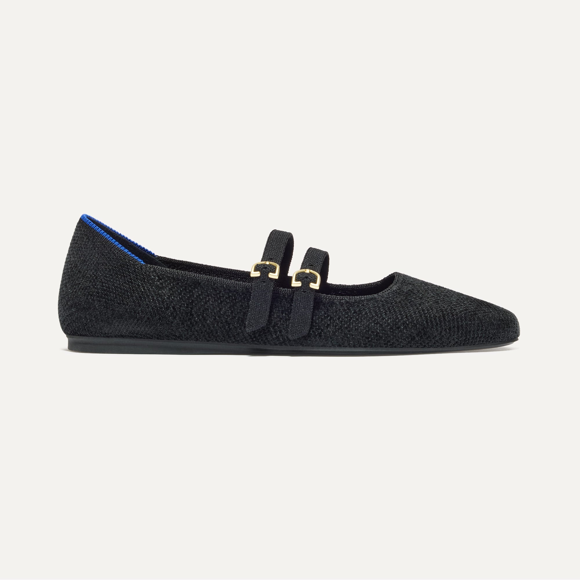 The Double Buckle Mary Jane - ReVelvet™ Black