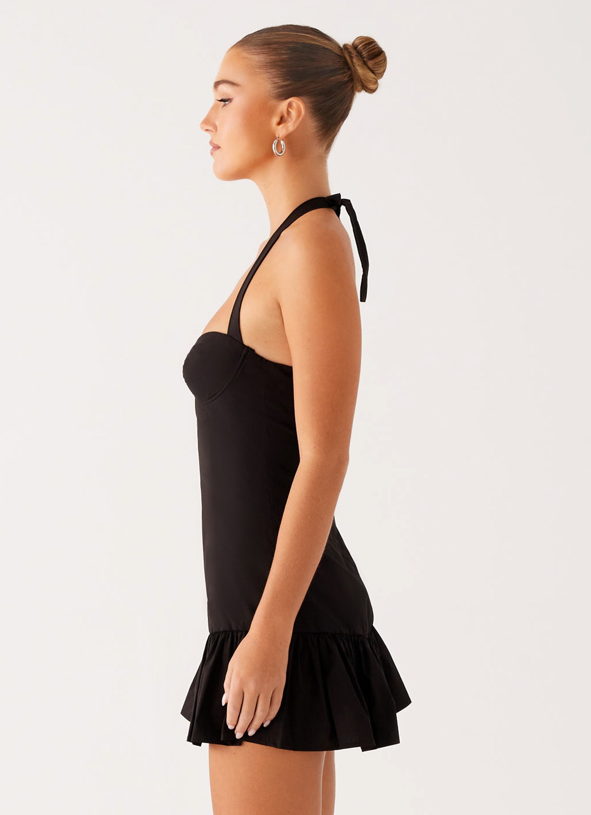 Cheryl Bustier Mini Dress - Black