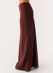 Sienna Sunset Maxi Skirt - Chocolate